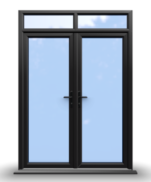 uPVC French Door Open In And uPVC Door White Open In