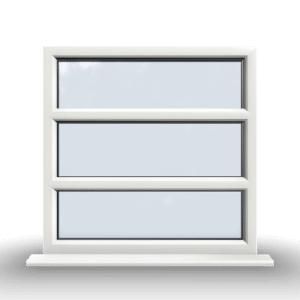1x3 Section Fixed uPVC Window - Doorland UK