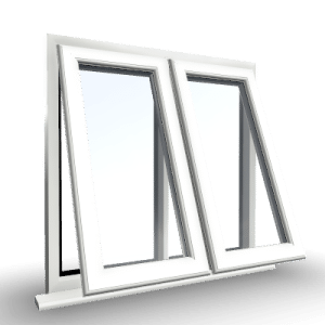 Two Section Windows 12 2 Section 2 Top Openers uPVC Window