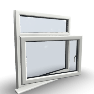 Two Section Windows 2 2 Section Bottom Left Hung uPVC Window