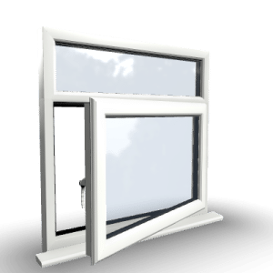 Two Section Windows 1 2 Section Bottom Right Hung uPVC Window