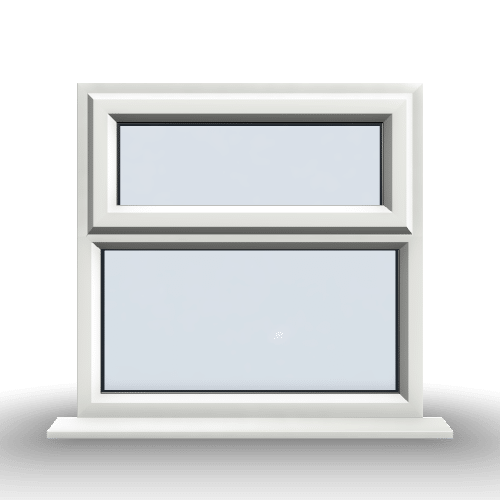 2 Section uPVC Window Doorland UK Bradford - Black Double Glazed uPVC Door Supply Only