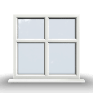 2x2 Section Fixed uPVC Window - Doorland UK