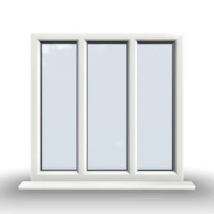 3 Section Fixed uPVC Window