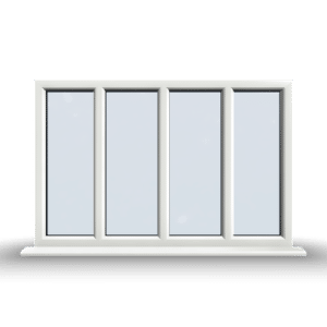4 Section Fixed uPVC Window