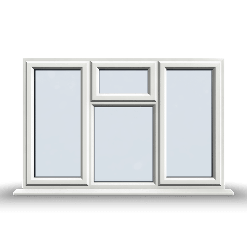 4 Section uPVC Window Doorland UK Reading - Rosewood uPVC Door Supply Only