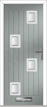 Agate Grey Seminole 5 Left Farmhouse Composite Door