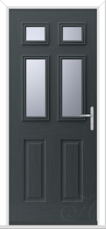 Anthracite Grey Camarque 4 GRP Composite Door