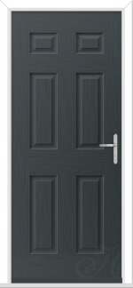 Anthracite Grey Camarque Solid GRP Composite Door