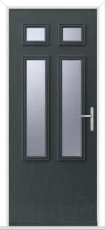 Anthracite Grey Flush Lancia 4 GRP Composite Door
