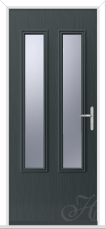 Anthracite Grey Gullwing 2 GRP Composite Door