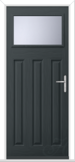 Anthracite Grey Lakewood 1 GRP Composite Door