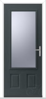 Anthracite Grey Rosedale 1 GRP Composite Door