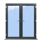Anthracite Grey Double Glazed uPVC French Door