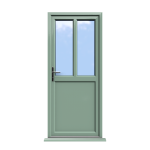 Barnsley - Chartwell Green Half Glazed uPVC Door Supply Only