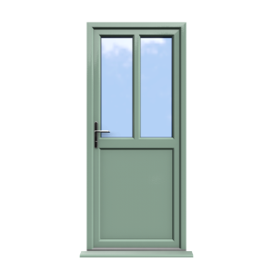 Barnsley - Chartwell Green Half Glazed uPVC Door Supply Only