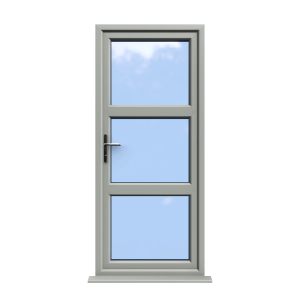 Birmingham - Agate Grey Double Glazed uPVC Door Supply Only