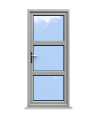 Cheap Composite Doors 292 Birmingham - Agate Grey Double Glazed uPVC Door Supply Only