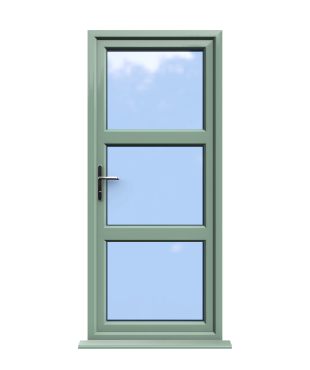 Cheap Composite Doors 261 Birmingham - Chartwell Green Double Glazed uPVC Door Supply Only