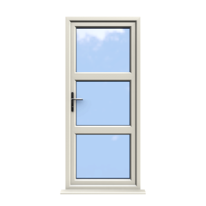 Birmingham - Cream Double Glazed uPVC Door Supply Only