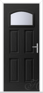 Black Alpine 1 GRP Composite Door