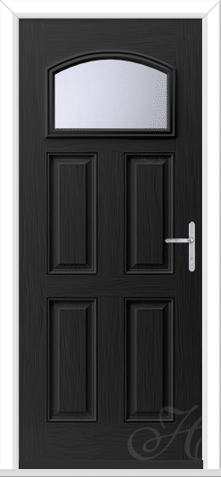 Black Alpine 1 GRP Composite Door