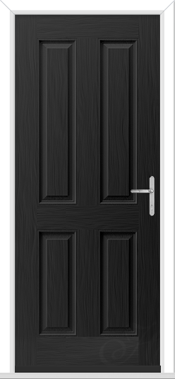 Black Esprit Solid GRP Composite Door