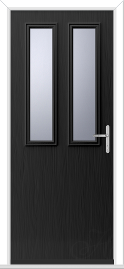 Black Flush Cosworth 2 GRP Composite Door