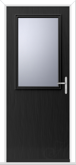 Black Flush Escala 1 GRP Composite Door
