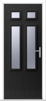 Black Flush Lancia 4 GRP Composite Door