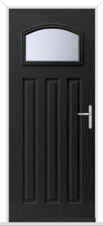 Black Hebden GRP Composite Door