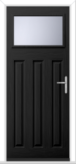 Black Lakewood 1 GRP Composite Door