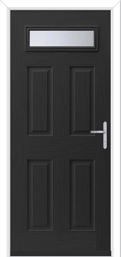 Black Sorpasso 1 Solid GRP Composite Door