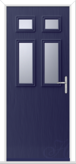Blue Flush Cortina 4 GRP Composite Door