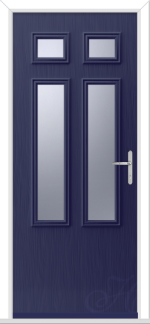 Blue Flush Lancia 4 GRP Composite Door