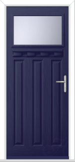 Blue Lakewood 1 External Shelf GRP Composite Door