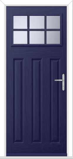 Blue Lakewood 1 Geo Bar GRP Composite Door