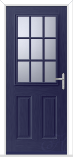 Blue Mulsanne 1 Geo Bar GRP Composite Door