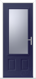 Blue Rosedale 1 GRP Composite Door