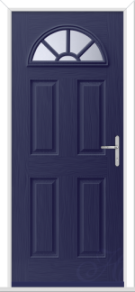Blue Tuscan 1 Geo Bar GRP Composite Door