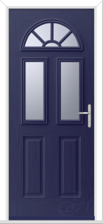 Blue Tuscan 3 Geo Bar GRP Composite Door