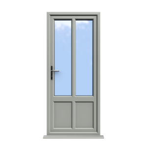 Bradford - Agate Grey Double Glazed uPVC Door Supply Only