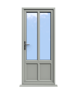 Cheap Composite Doors 250 Bradford - Agate Grey Double Glazed uPVC Door Supply Only