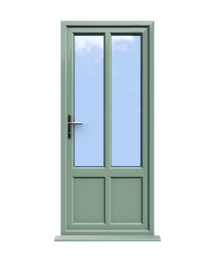 Cheap Composite Doors 237 Bradford - Chartwell Green Double Glazed uPVC Door Supply Only