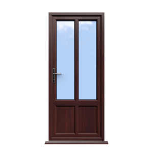 Bradford - Rosewood Double Glazed uPVC Door Supply Only