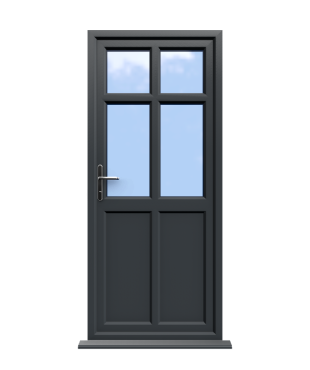 Bristol - Anthracite Grey Double Glazed uPVC Door Supply Only