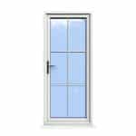 Canterbury - White uPVC Door Supply Only With Astragal Bar