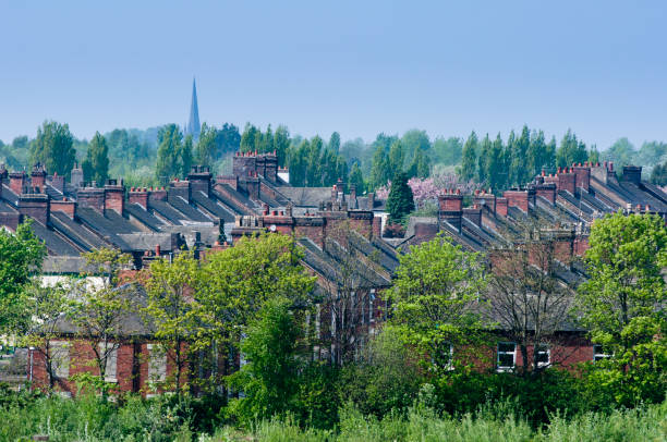 Terraces of houses near the city centre of Stoke on Trent, Staffordshire, UK A Beautiful City Stoke On Trent