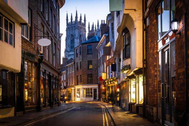 View of York old city in the twilight, England York Composite Door Supply Online Beautiful City