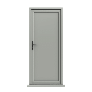 Coventry - Agate Grey On White uPVC Door Supply Only